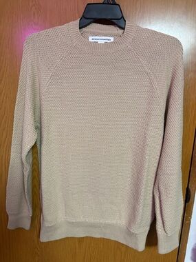 Amazon Essentials Beige Knit Crewneck Sweater